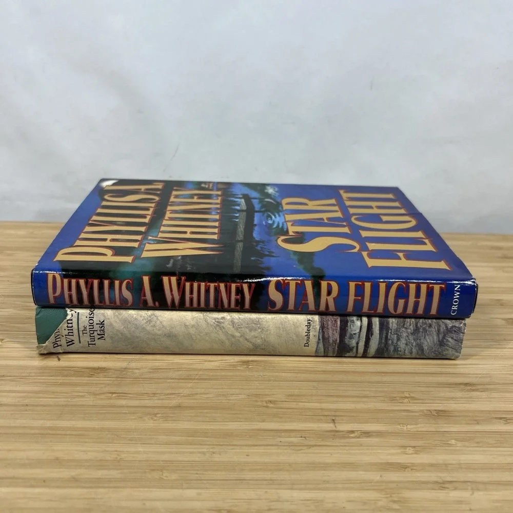 Phyllis A Whitney Lot 2 Hardcover Star Flight Turquoise Mask Romantic Suspense